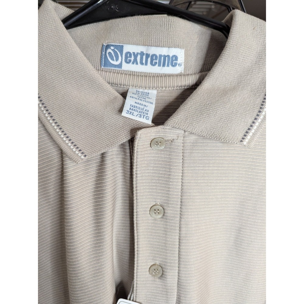 Extreme‎ Mens Polo Shirt Golf Collared NWT Beige Desert Size 3XL 40spf
